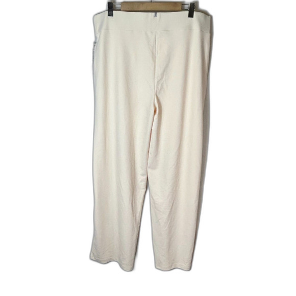 RHONE NWT Cream Ripple Knit Wide Leg Lounge Pants Size XXL (US 18-20) - Picture 7 of 15